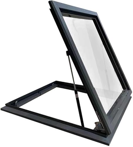 Lucernario in alluminio Egress con ventilazione manuale e visualizzazione multi-angolo (60 x 90 cm) - Honorern