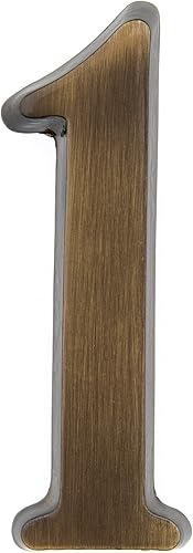 numero civico A in ottone 10 cm I numeri civici per casa e porta I numero civico 3D I targhette con numero civico in nobile ottone antico 3D design - Honorern