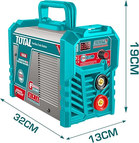 Saldatrice Inverter MMA 160A con Tecnologia IGBT, Display LED, Anti-Stick/Hot Start/Arc-Force, Saldatrice Elettrodo Professionale per Ferro, Alluminio, TIG, Ad Arco Portatile - Honorern