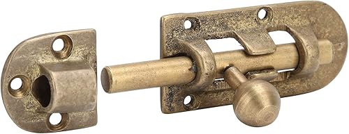 Alvinlite Chiavistello Scorrevole Bulloni per Porte in Ottone Vintage Serratura Scorrevole Antica per mobili per Porte e finestre - Honorern