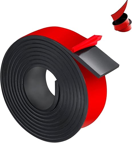 Strisce di Gomma in Neoprene, Fogli di Gomma Lunghi 3 Metri, Profili in Gomma Piena, Nastro Sigillante, Tappetini in Gomma, per Sigillature fai da te, Rivestimenti per Pavimenti, 40 x 2 mm - Honorern