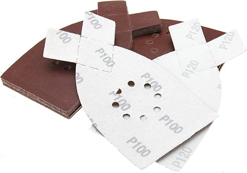 YINETTECH 50 Fogli Di Carta Abrasiva Per Levigatrice Compatibile con BLACK & DECKER KA220G KA230 - Honorern