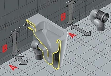 ACCESSORI SANITARI - CERAMICA GALASSIA (Curva Tecnica per Scarico Traslato da 6 a 14 cm) - Honorern