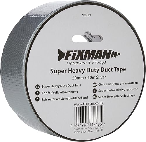 Nastro adesivo in tessuto, 50 mm x 50 m, Nero - Honorern