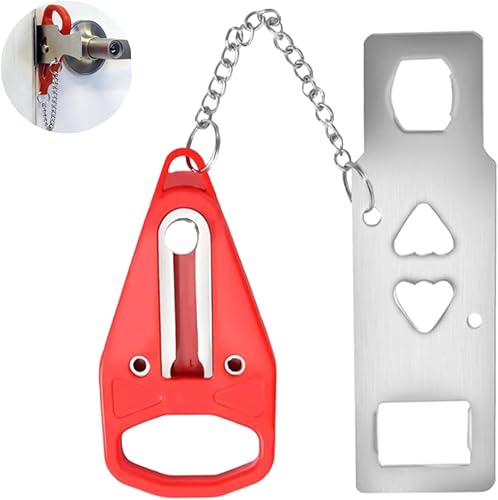 Serratura Portatile per Porta,Serratura di Sicurezza da Viaggio Sicurezza della Serratura Della Porta Portatile Serratura Antifurto Porta Privacy Dispositivi di Sicurezza per Hotel Appartamenti Casa - Honorern