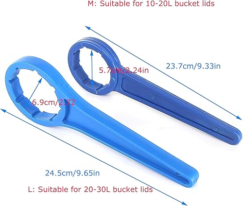 3 Pz Chiave ad anello Duo DIN 41 DIN 51 DIN 61 Chiave per tanica Pratica per tanica 5/10/20/25/30 per aprire facilmente i contenitori semplice e pratico - Honorern