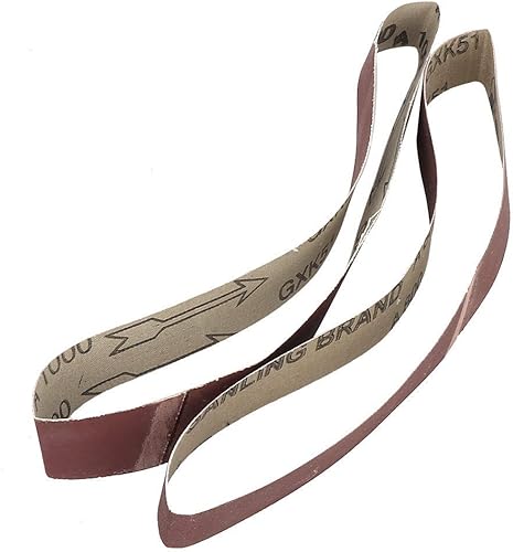 10 pezzi Nastro Abrasivo 30x533mm per Levigatrice a Nastro, Carte Abrasive Grana da per Levigare Legno(1000#) - Honorern