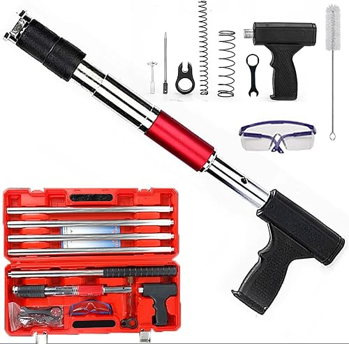 Sparachiodi,Pistola Sparachiodi,Spara Chiodi Per Cemento E Ferro,con 5-10 Chiodi(8mm), Protezione e Custodia in Plastica Portatile,Regolazione automatica della microforza per fissare chiodi a parete - Honorern