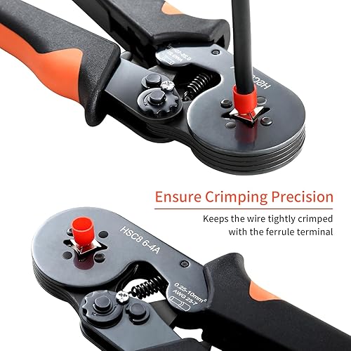 Pinza Crimpatrice 0.25-10mm², con 1250 Capicorda Elettrici - Crimpatrice per Auto e Installazioni Elettriche, Pinza Crimpatrice Capicorda,Pinza Crimpatrice,pinza a crimpare,pinza elettricist - Honorern