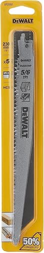 DEWALT LAMA PER SEGA ORIZZONTALE - LAMA SPECIALE - 240 x 5-6.5 mm - 5 pezzi, DT2352-QZ - Honorern