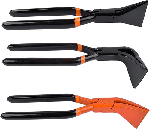 3 Pezzi Pinza piegatrice pinze per piegare le lamiere 0°, 45° e 90°, lunghezza circa 300 mm per tetto idraulico - Honorern