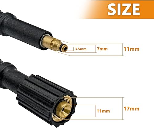 10M Tubo di Ricambio per Idropulitrici,Tubo Idropulitrice Compatibile con Nilfisk,Adatto a C 100.5-5, C 100.5-6, C 105.5-5, C 135.1-8, C 135.1-8 - Honorern