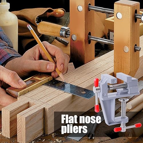 Morsa da tavolo, morsa per banco da lavoro, morsetti multiuso in lega di alluminio, morsetto per morsa portatile, morsetto da tavolo per lavori all'aperto, lavorazione del legno, casa - Honorern