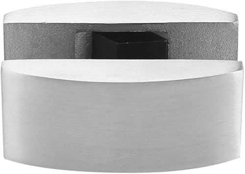 Guida a pavimento per porta scorrevole, in acciaio inox 304, guida a rullo a pavimento, per porta scorrevole in vetro, frameless, Argento, 1.00V - Honorern