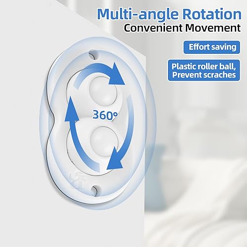 Ruote per Elettrodomestici Piccoli Adesive Girevoli Ruote a Sfera per Mobili, Macchine da Caffè, 8 Pezzi (Contiene Solo le Rotelle) - Honorern