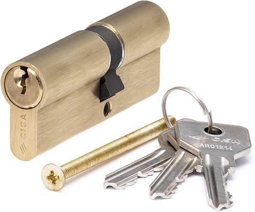 CISA 10G300190, Cilindro Europeo C2000, Ottone Smerigliato, 35/45 mm - Honorern