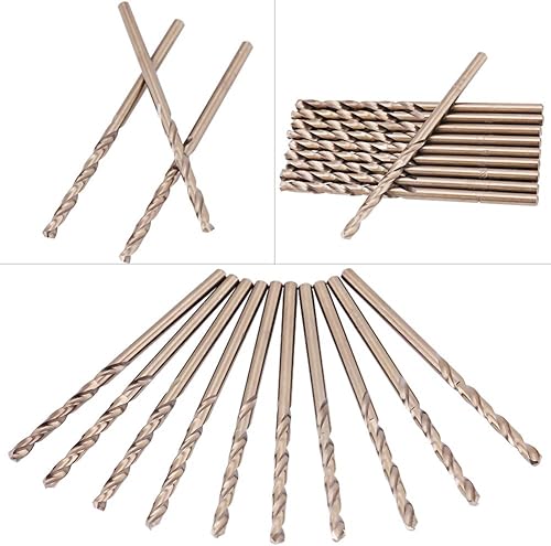 punte ferro 5mm + Set di punte per trapano M35 cobalto Set di punte da 1,0-5,0 mm per foratura su acciaio inossidabile(4mm) - Honorern