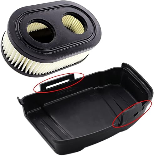 Coperchio del filtro dell'aria con candela per i motori per tosaerba Briggs & Stratton serie 650EXI 675EXI 675IS Sostituisce 594575 798452 - Honorern