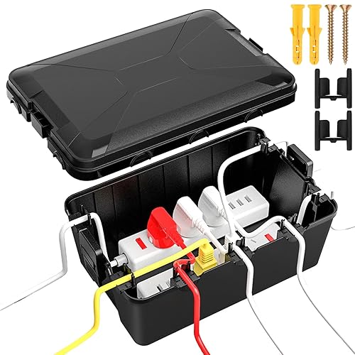 Scatola Elettrica da Esterno Scatola di Giunzione IP54 (32 x 21 x 13 cm) Scatola Derivazione Impermeabile Extra-Large per Proteggere Cavi di Prolunga Prese di Corrente - Honorern
