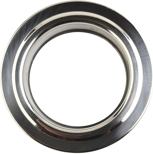 Flangia Rotonda in Acciaio Inossidabile per Tubo di Ventilazione, Rosetta, Connettore per Condotto a Parete e Soffitto (100 mm) - Honorern