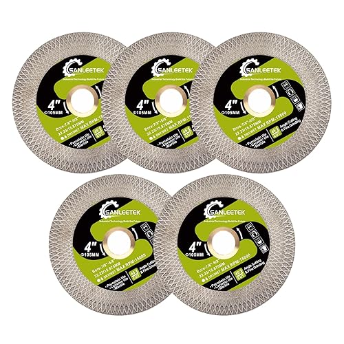 Disco Diamantato 125mm Dischi Taglio Diamantati per Gres Piastrelle Ceramica Marmo Pietra Artificiale con Griglia a X Bifacciale - Honorern