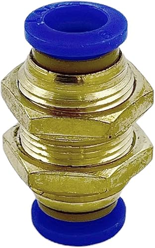 Passaparete Innesto Rapido Pneumatico per Tubo 8 mm Filetto M16 - Conf.10 pezzi - Honorern