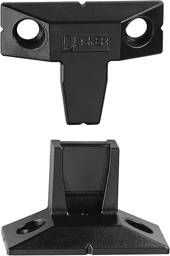 10 pezzi di JUNKER FLINK HE Raccordi a Sospensione (per viti Euro) Connettore a Sospensione EH Caricabile fino a 20 kg Connettore a pannello Materiale di Montaggio per Rivestimento in legno - Honorern