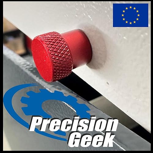 Viti zigrinate/vite a spalla M4 x 10mm Alluminio Rosso Anodizzato L-20mm - 4 pz - Honorern