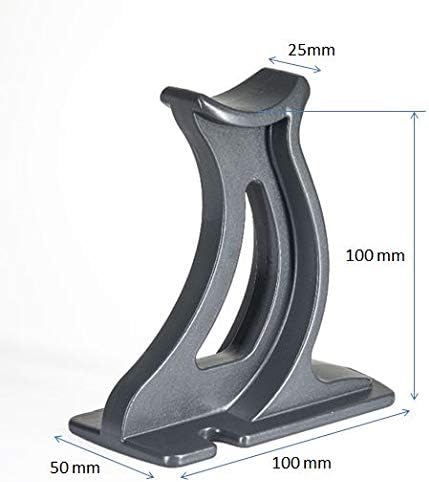 Coppia di piedini universali per termosifone 'Valdern' in bianco, nero, grigio antracite, altezza 100 mm, colore: grigio antracite - Honorern