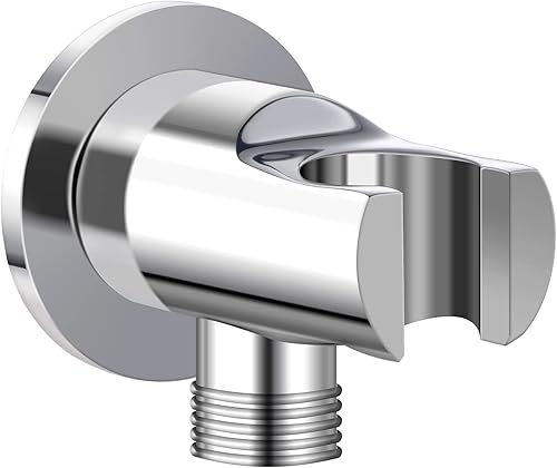 Arco di Collegamento a Parete Con Supporto per Doccia, Cromato, in Ottone, Attacco G 1/2', Universale - Honorern