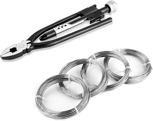 Pinza a spirale metallica, 228 mm, con 18/20 gauge in acciaio zincato, per filo di sicurezza - Honorern