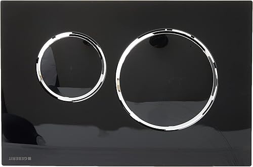 Geberit 115.882.KM.1 Placca di Comando, Nero/Cromo Lucido - Honorern