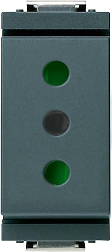 Vimar Serie Idea – Presa 2 poli + terra 10 A P11 Grigio - Honorern