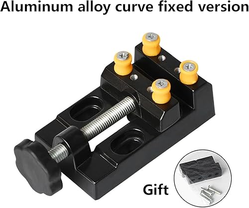 Mini Morsa Apertura Parallela,Morsa Nucleare per Gioielli,Morsa per Noci,Morsa Piatta da Banco con Morsetto da Tavolo,Mini Morsa Piatta,Morsa per Fai da Te Intaglio Strumento,Morsa da Tavolo - Honorern