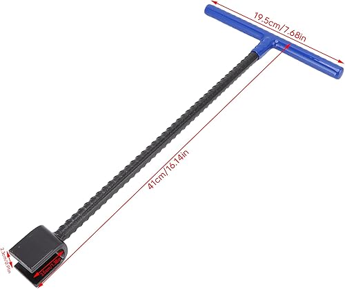 Chiave Chiave del Cordolo della Valvola del Contatore dell'Acqua Chiave del Rubinetto Dell'utensile con la Maniglia di Stile di T per Il Cordolo e la Valvola Principale dell'Acqua (Giallo) - Honorern