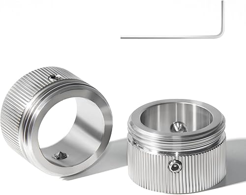 2 adattatori per valvola di riscaldamento in acciaio inox 304, testa termostatica con le strisce, adattatore RA su M30 x 15 - Honorern