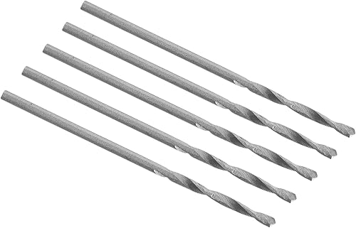 ENT 50025 5 pezzi HSS-G Punta premium per legno con Ø 2,5 mm, lunghezza di lavoro 29 mm, lunghezza totale 56 mm - Honorern