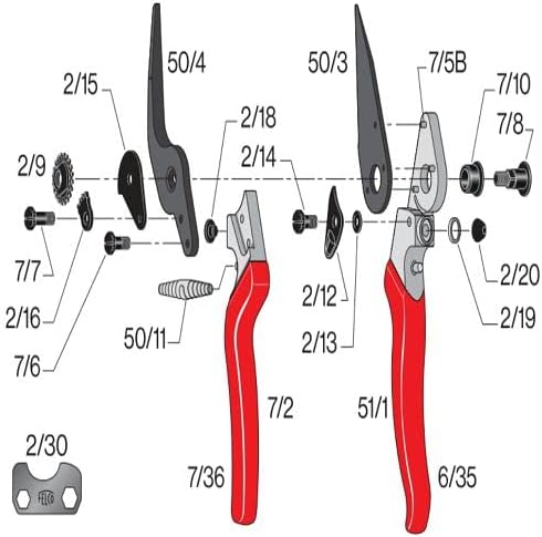 FELCO 11510012 - Cizalla para pezuñas y cascos ergonomica 51 - Honorern