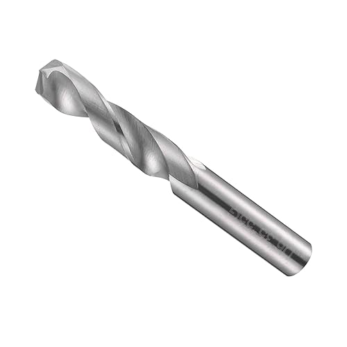 Duro Carburo Trapano Punte, 6.35mm Diametro, K35 Tungsteno Carburo Precisione Mini Torsione Trapano Punte per Inossidabile Acciaio Lega Metallo, 1-Pezzo - Honorern