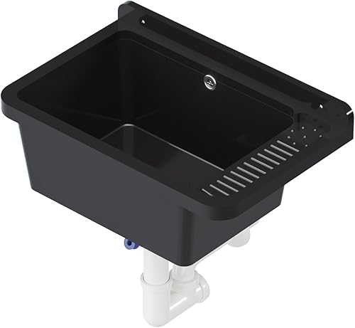 Lavandino esterno giardino garage cantina lavandino lavandino officina grande bacino (beige) - Honorern