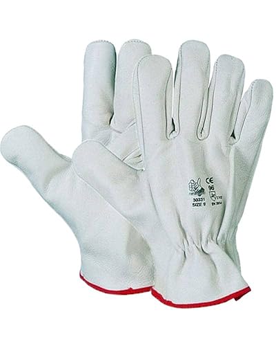 GUANTI DA LAVORO IN PELLE FIORE BOVINO TG.08 - CONF.PZ.12 PAIA - Honorern