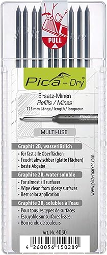 Pica 2X 4030 Dry - Mine di ricambio 4030, grafite 2B, 2 pz - Honorern