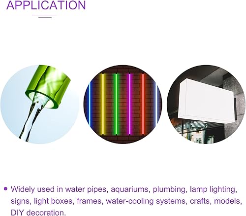 DMiotech 76mm x 80mm 4' Trasparente Acrilico Tubo Rigido Plastica Tubo per Acquario Acqua Tubo, Acqua Raffreddamento Sistema, Impianto idraulico - Honorern