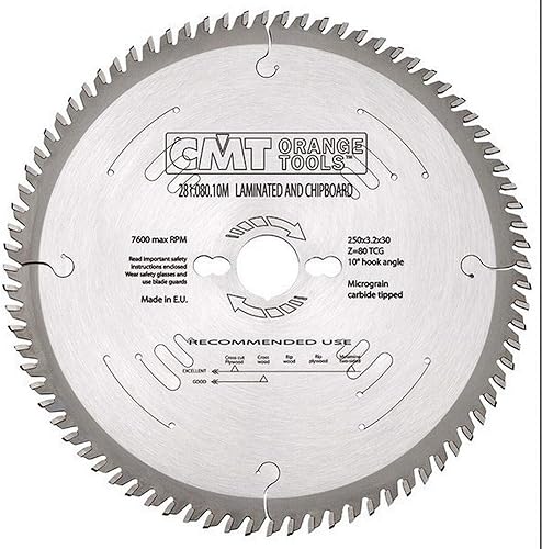 CMT 281.096.12M Lama a Dente Trapezoidale Positivo per Laminati e Truciolari (Serie Industriale), Metallo/Grigio - Honorern