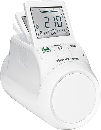 Honeywell Home, HR90WE, Cronotermostato settimanale elettronico da termosifone, Bianco - Honorern