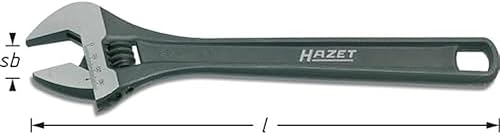 Hazet 279-4 Chiave a Forchetta Semplice, Regolabile, Nero, Lunghezza 109 mm - Honorern