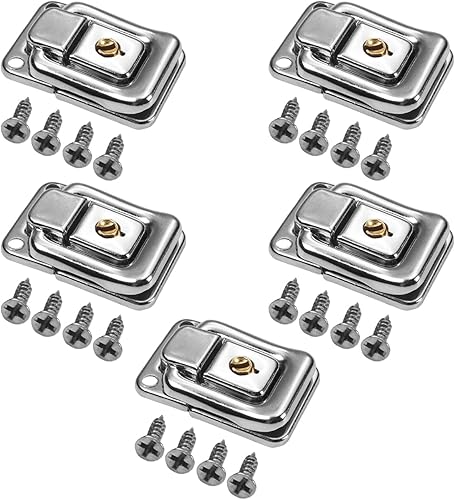 MroMax Valigia Valigetta In Ferro Cromato Toggle Chiusura Cerniera Argento w 2 Chiavi 1PCS/2PCS/5PCS/10PCS, MRO190817L-0003, Kl574p Sweatshirt - Bambini, 5PCS - Honorern