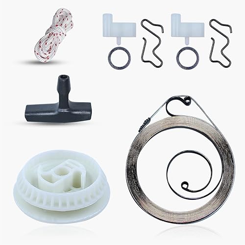 Haishine Recoil Pull Starter Spring Pulley Impugnatura Corda Kit Impugnatura per STIHL MS180 MS170 MS210 MS230 MS250 021 023 025 017 018 Motoseghe - Honorern