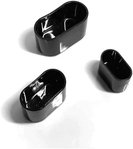 Coprigambe Sedia,Cuscinetti Piedi Ovali In Silicone Cuscini Tavolo Protezioni Graffi Sul Pavimento,8-24 pcs-Nero Brillante/24 pcs_15X30Mm - Honorern