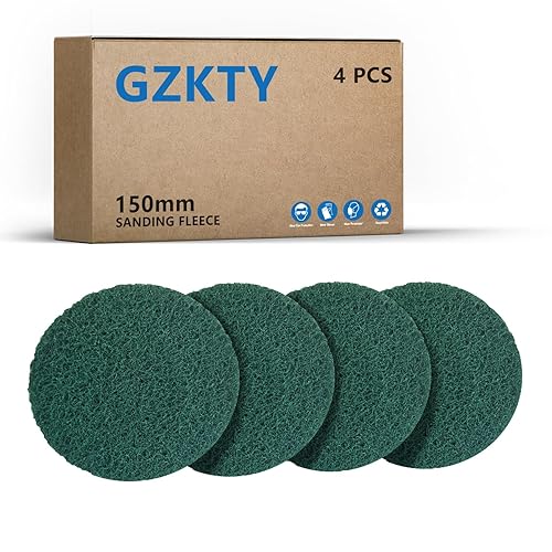 6 pezzi di 150mm Spugne Abrasive per legno, metallo, plastica e altri materiali. Grossa : P150-180, P250-300, P600-700 - Honorern